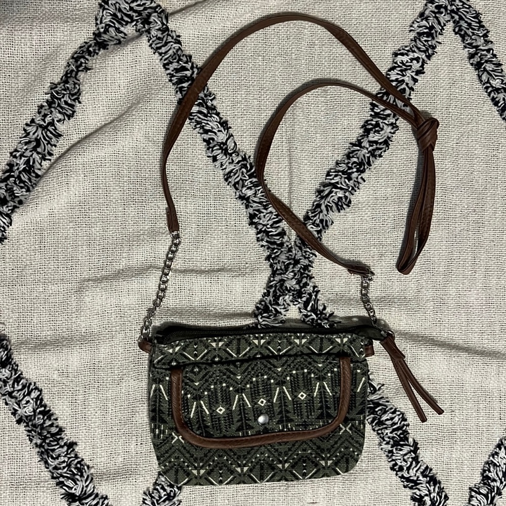 Small Aztec crossbody purse bag